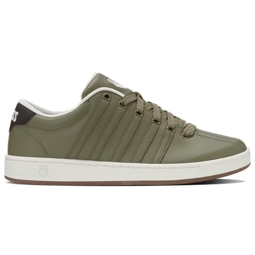K-Swiss Men's Court Pro II CMF Sneaker 7 Burnt Olive/Light Gray/Dark Gum/Black Coffee