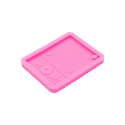 Shiny Glossy Resin Media Player Mold Epoxy Craft Keychain Silicone Moulds Polymer Clay DIY Jewelry Making Silicone Molds