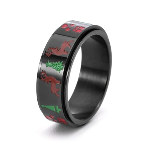 Bijoux pour femmes bague de Noël rotative le cadeau idéal pour couple