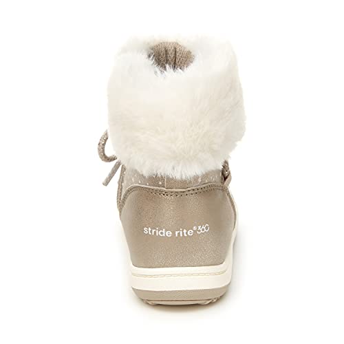 Stride Rite 360 Toddler And Little Kid Girls Spruce Fashion Boot, Silver #TOP2