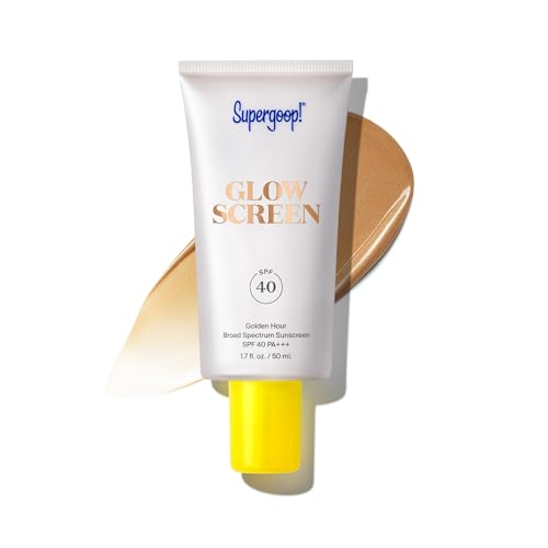 Supergoop! Glowscreen SPF 40, Golden Hour (Bronze Glow) - 1.7 fl oz - Glowy Primer + Broad Spectrum...