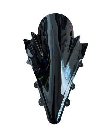 FK Racing Windscreen Windshield Bold Visor Wind Deflectors for Yamaha R15 V1 and V2 (Black)