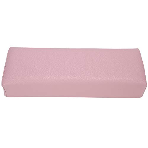 Paznokcie Podpórka Manicure Poduszka do rąk do paznokci Miękka i trwała poduszka do manicure ze skóry PU do paznokci na stół do paznokci 30 x 9,5 x 6,5 cm (różowy)