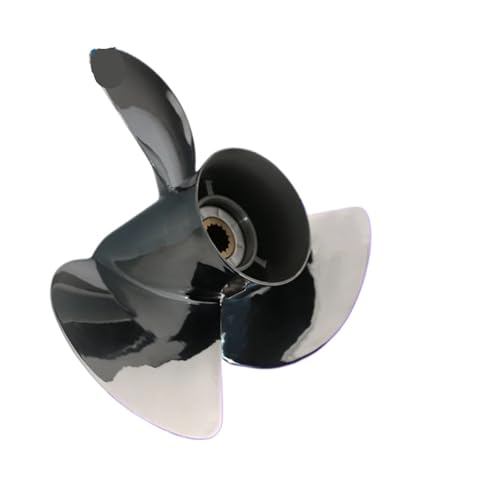 Image of 14 X19 Boat Motor Stainless Steel Screw Engine 3 Blade 15 Spline for 90hp 100hp 115HP 140HP Outboard Propeller
