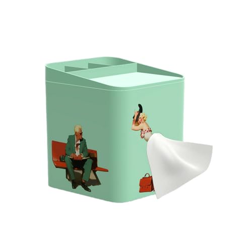 WSOQYEO Skirt Tissue Box Holder Funny Decorative Tissue Box Cover for House Bathroom Living Room Bedroom & Office