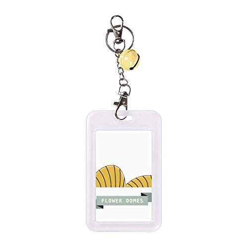 Étui de protection pour carte de crédit anti-rayures jaune dôme de fleurs