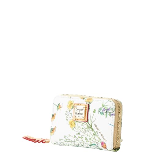 Dooney & Bourke Wallet, Botanical Collection Large Zip Around Credit Card Case Wallet - White2