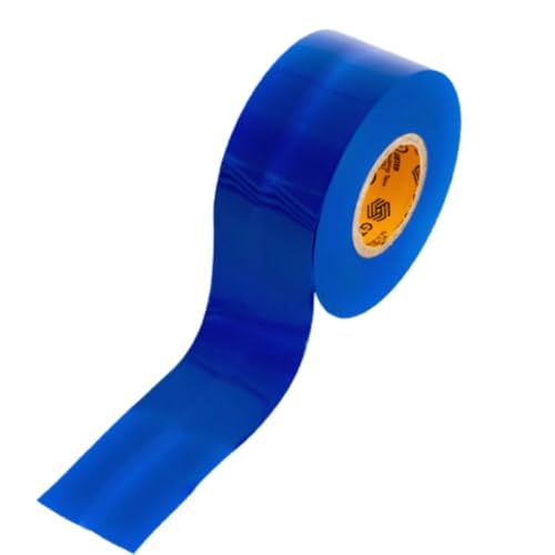 Image of GTSE Wide Blue Electrical Tape, 48 Rolls Bulk Box - Waterproof, Industrial Grade Vinyl, 2 in x 66ft- Strong Self-Adhesive PVC Electric Tape for Wire Insulation, 7 Mil, 600V - UL /CSA Listed