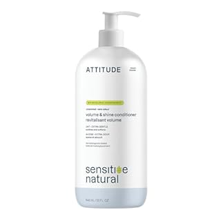 ATTITUDE Extra Gentle Hair Conditioner for Sensitive Dry Scalp, Soothing Oat, Made in Canada, Naturally Derived Ingredients, Dermatologically Tested, Vegan Detangler, Unscented, 946 mL