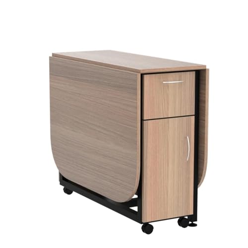 InnoFur Forito Folding Dining Multipurpose Table for Home (Large (6 Seater), Walnut)