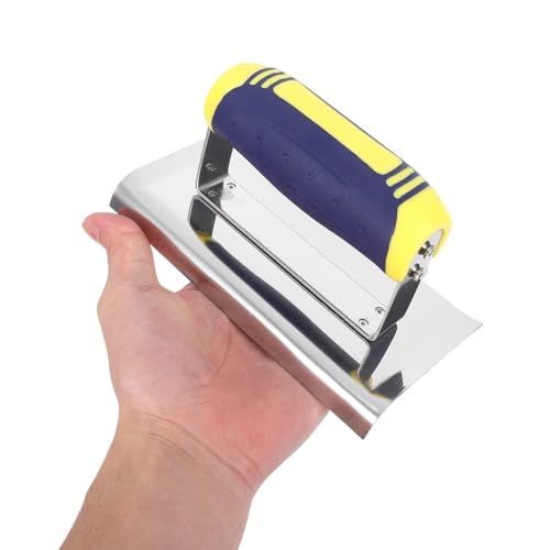 Espátula para yeso Luxshiny con hoja ensanchada de acero inoxidable para alisado de hormigón 5