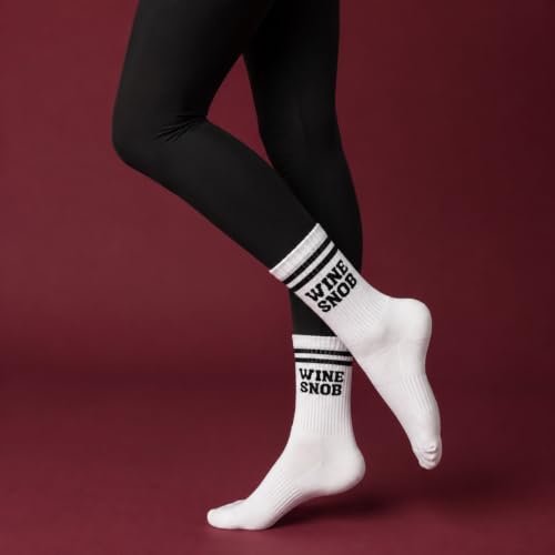 Crewzies Wine Snob Wine Socks for Women, Funny Wine Lover Gift - image 3