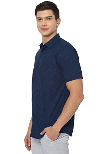 Image of Allen Solly Printed Cotton Regular Fit Casual Shirt for Men's