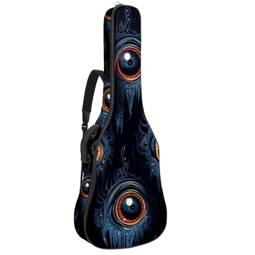 Sac de transport guitare acoustique imperméable doté de deux poches et bretelles réglables