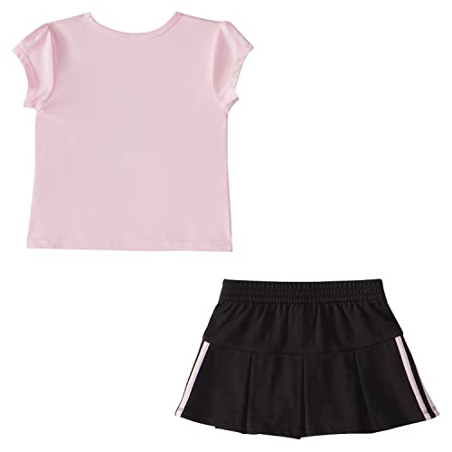 adidas baby-girls Short Sleeve Tee & Pleated Skort Sporty Outfit Set2
