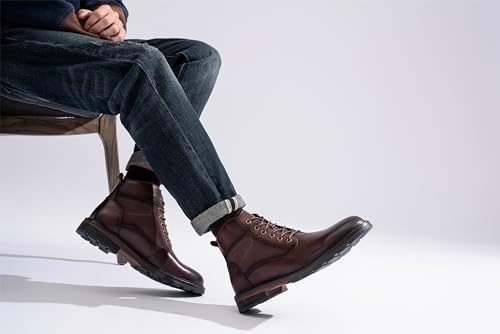 Jousen Mens Boots Casual Chukka Leather Boots For Men Retro Designer Mens Dress Boots thumb #6