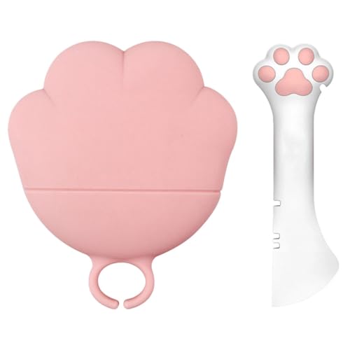 JOINPAYA 1set Pet Food Can Opener and Spoon Protective Lid Multi-Functional Tin Spoon for Easy Feeding and Freshness Safe and Reusable for Cats and Dogs