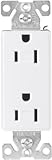 Eaton 9505TRWS-K ASPIRE Tamper Resistant Duplex Receptacle with 15-Amp, 125-Volt, 5-15-NEMA Rating, White Satin