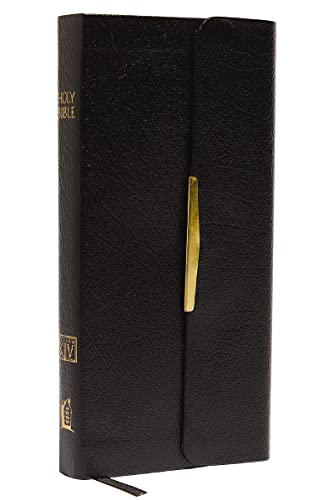 Kjv, Checkbook Bible, Compact, Bonded Leather, Black, Wallet