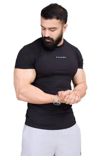 Image of Men's Crew Neck Slim Fit Gym Sports T-Shirt