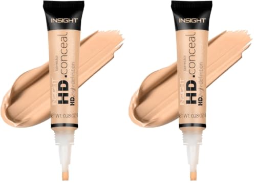 Image of INSIGHT HD Conceal |Creamy Formula |Matte Finish | Crease-Resistant | Lightweight |Dark Circles | Blemishes | Uneven Skin Tone |Porcelain-8g (Pack of 2)