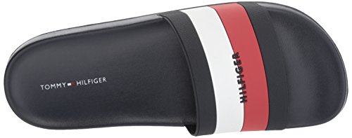 Tommy Hilfiger Women's Dria Slide Sandal, Blue Multi, 10 #TOP4