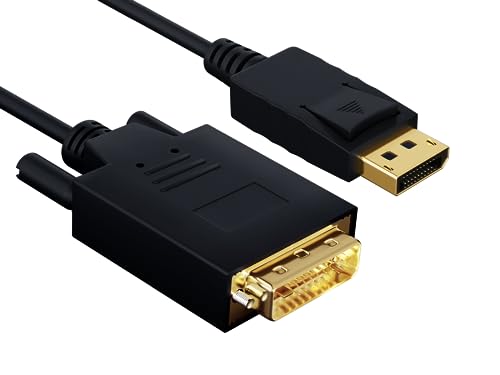 Cable Leader 10 ft Gold Plated Premium DisplayPort to DVI Cable 28 AWG