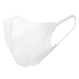 華やぎ美人3Dチュールレースマスク・7枚入 (レース・ホワイト)