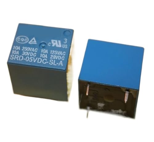 Relais SRD-05VDC-SL-A 5V 10A haute performance a 4 broches pour courant continu