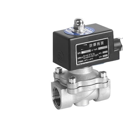 Électrovanne 3/4" 220VAC en acier inoxydable 304 durable pour gaz - 2