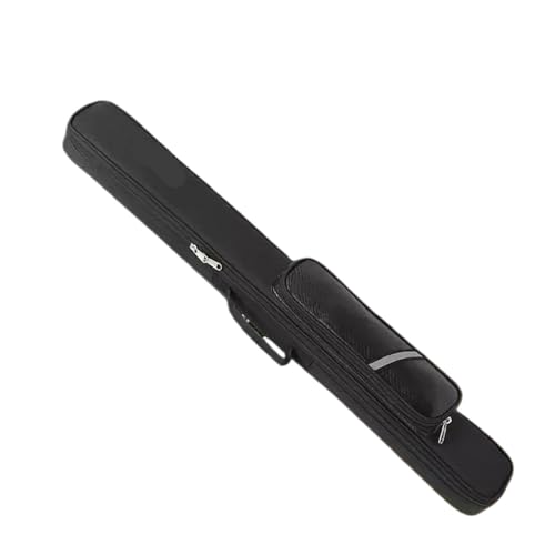 GYTTDERFL Billiard Cue Bags Pool Cue Stick Bag Storage Pouch Carrier Carry Bag with Zipper for Travel Outdoor 1/2 Billiard Stick Rod Club(Black)