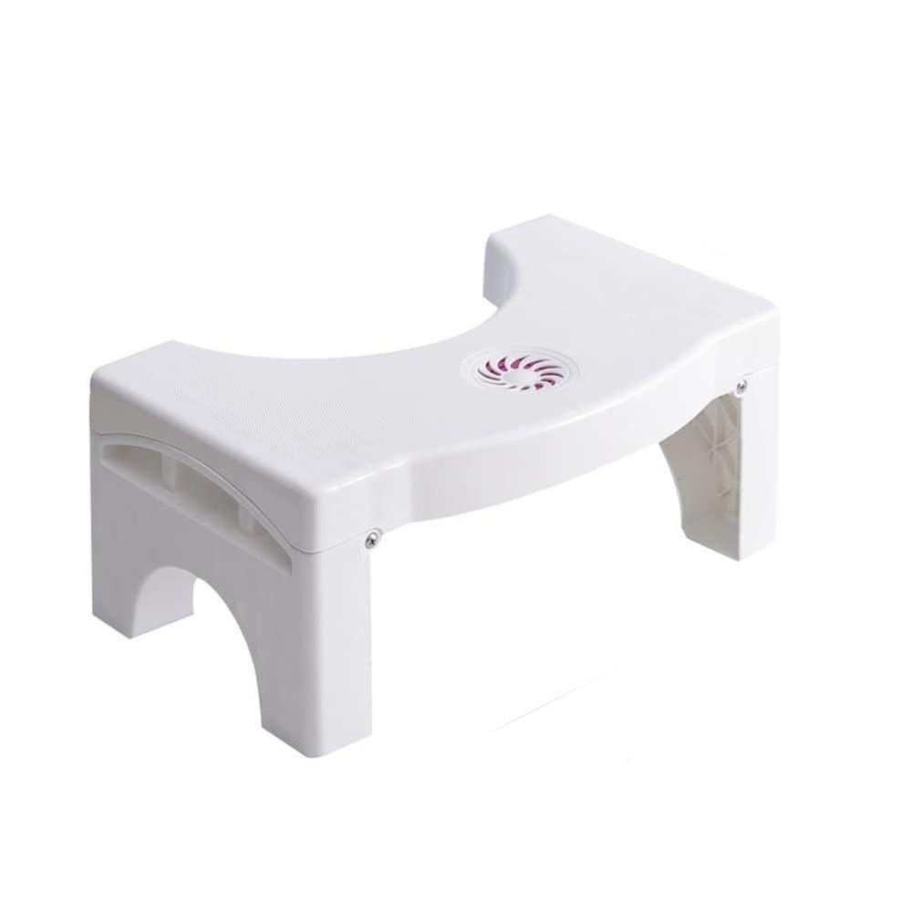SVK Dream Perfect Toilet Posture Plastic Potty Step Stool for Western Toilet Bathroom Slope Design for Scientific Angle, Anti-Slip, 21 CM Height (White)-image-21
