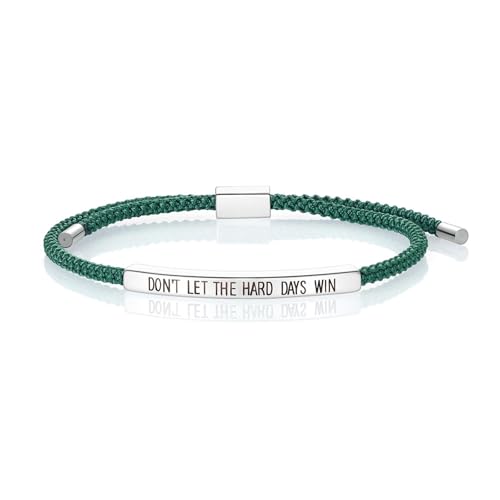 Pulsera Just Breathe de tubo ajustable hecha a mano para hombres y mujeres