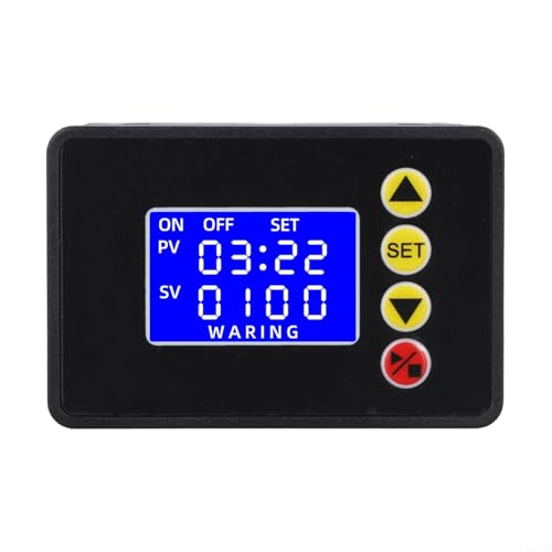 Microcomputer Controller Programmable Digital Timer Relay with LCD Display, Digital Delay Relay Switch, ABS Material Timer Device, 12V/24V/110-220V(DC12V)