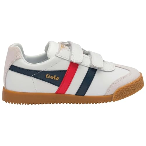 Image of Gola Harrier Strap CKA192EY Children's Trainers, white, 35 EU