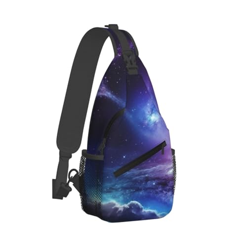 Bolso tipo bandolera para mujer y hombre diseño galaxia miniatura 7