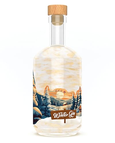 Winter Wonderland Spirits - Winter Gin - 0,5 Ltr. - 40% vol. - Vegan - mit magischem Glitzer-Effekt!