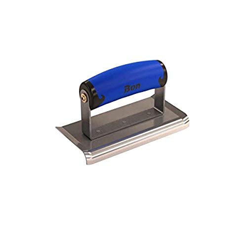 Bon 62-417 6-Inch Stainless Steel Curved-End Concrete Edger, 3/8-Inch Radius