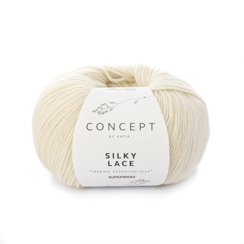 Katia Silky Lace – Couleur : Crudo (152) – 50 g/env. 260 M Coton