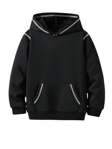 Boy's Hoodies Long Sleeve Hooded Sweatshirts Casual Pullover Tops with Pocket