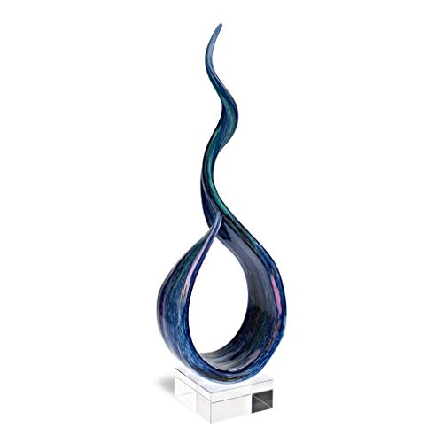 Badash Monet Murano-Style Art Glass Centerpiece - 18