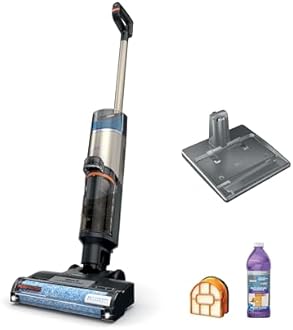 Shark HydroVac MessMaster Wet Dry Vacuum Cleaner, Cordless, 3-in-1 Vacuum Mop All in One & Self-Cleaning System, Lightweight, Powerful Suction, for Hard Floors & Area Rugs, Stone, WD261,Rose Gold