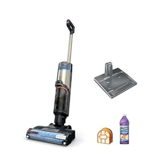 Shark HydroVac MessMaster Wet Dry Vacuum Cleaner, Cordless, 3-in-1 Vacuum Mop All in One & Self-Cleaning System, Lightweight, Powerful Suction, for Hard Floors & Area Rugs, Stone, WD261,Rose Gold