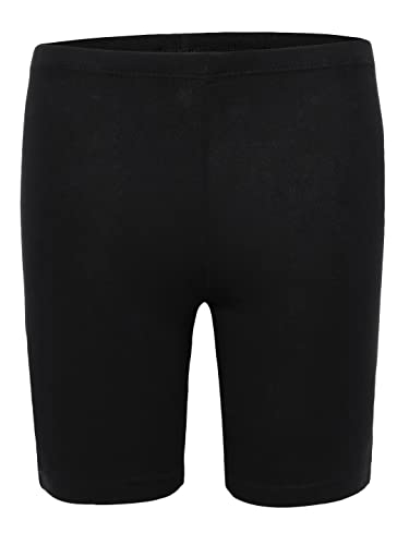 Image of CHARM N CHERISH Premium Cotton Girls Shorts-Mid Waist Athletic Shorts for Girls Yoga Shorts, Cycling Shorts for Girls, 3 Pack