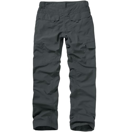 Mens Hiking Pants Quick Dry UPF 50 Travel Fishing Safari Cargo Pants Boy Scout Pants2
