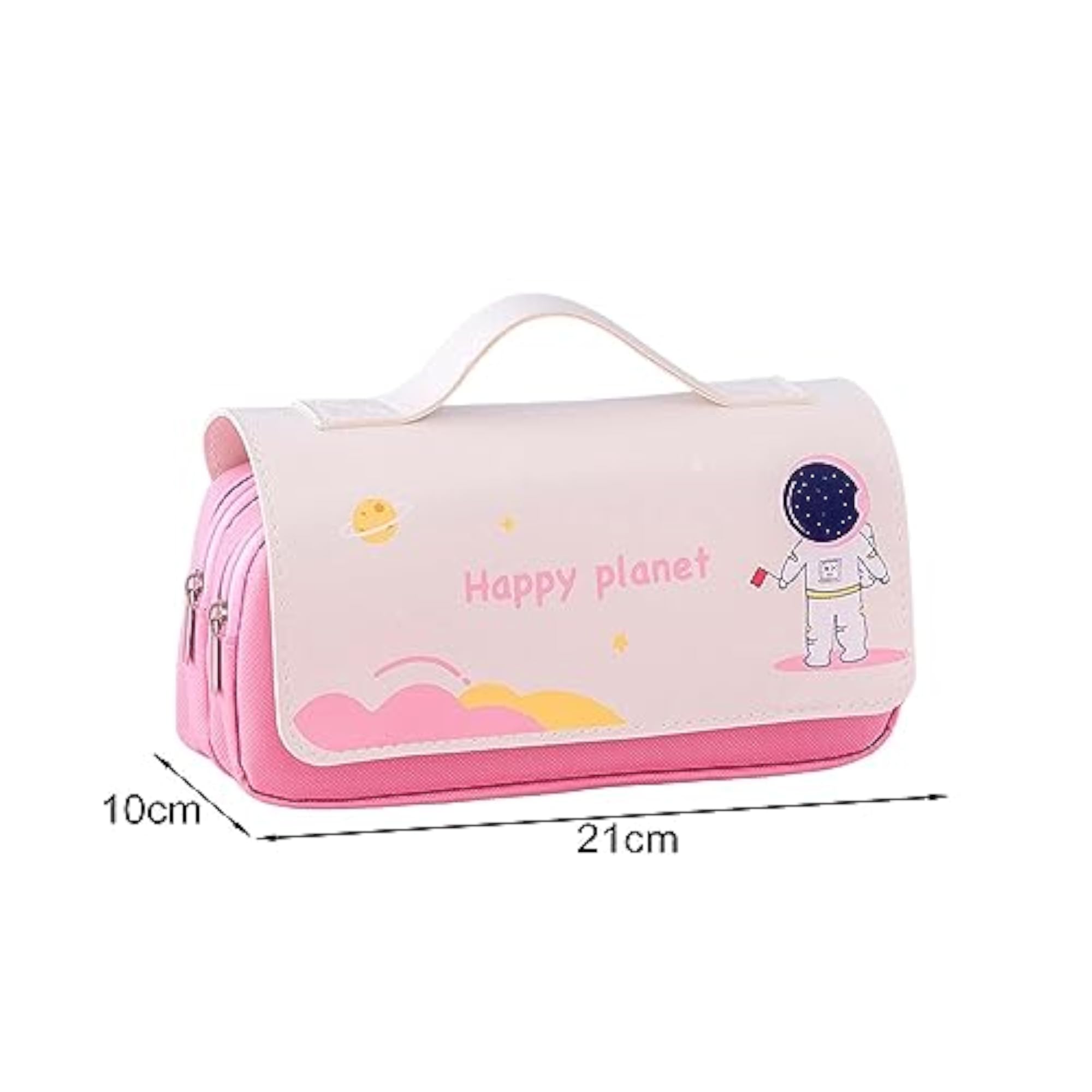 Big Capacity Pencil Case Makeup Bags, Cute Pink Pouch