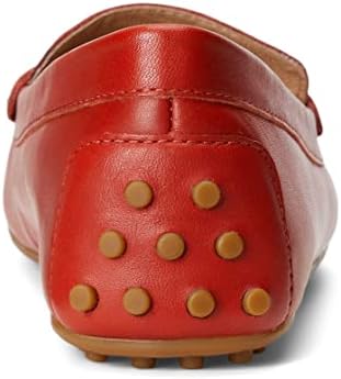 Lauren Ralph Lauren Women's Barnsbury Flats Driver Driving Style Loafer, RED Sunstone, 6 | Image 3