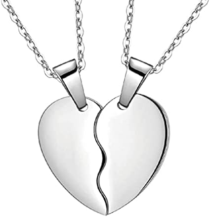 2 Collane Per Coppie Con Ciondolo Gatto Puzzle | In Acciaio Inox 316L, Oro E Argento, Regalo Per San Valentino - 2