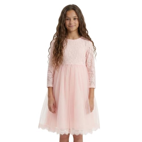 Robe de communion en tulle et dentelle pour fille lors d'un mariage chic