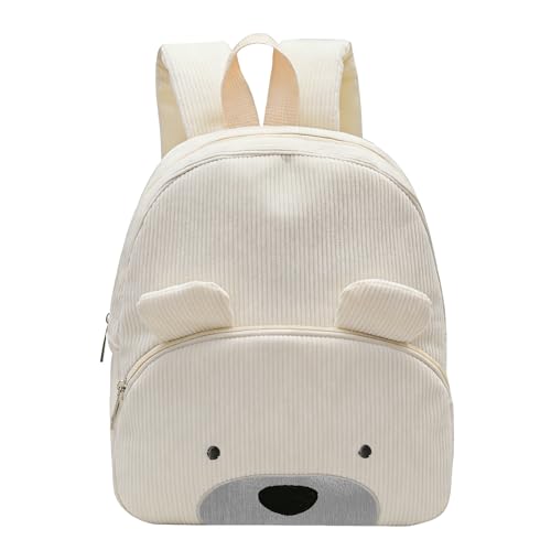 Sac Enfant Fille & Garcon, Sac à Dos Velours Côtelé Ours pour Bebe, Velours Côtelé Sacs A Dos Fille Garçon, Sacs à Doss pour Crèche Scolaires Avec...